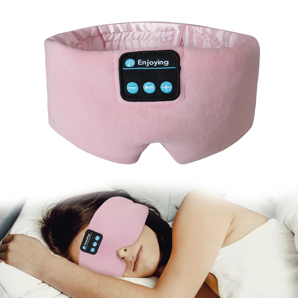 Bluetooth 5.2 Headphone 3D Wireless Music Eye Mask Headset Adjustable For Artifact breathable Sleeping Headphones