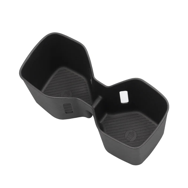 Cup Holder Inserts for KIA EV9 2024-2026 Land/GT-Line/GT TPE Center Console Front Rear Cup Holder Liner Protector  Accessories