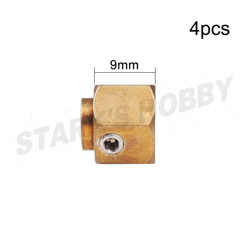 TRX4 4pcs 12mm Wheel Hex Wheel Hub Extended Adapter 6/8/9/10/11/12mm Brass Counterweight for 1/10 RC Crawler Car  TRX-4