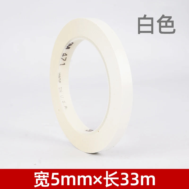 3M 471 Floor Special Adhesive Tape PVC Wear-resistant Warning Tape Waterproof Traceless Warning Area Colored Adhesive Tape