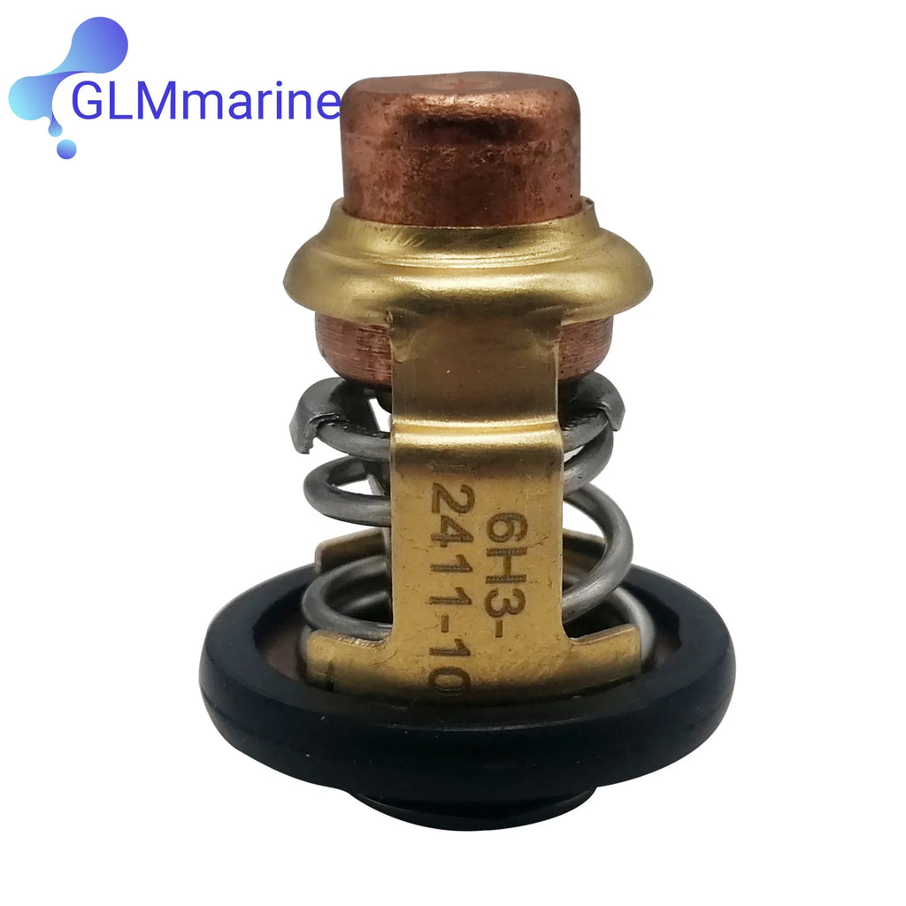 Thermostat Assy 6H3-12411 Compatible with Yamaha Marine 60HP 70HP P60 C60 E60 70E 70T Outboard Engine 6H3-12411-00 6H3-12411-10