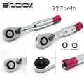 Binoax 72 TeethTorque Ratchet Wrench 85mm/100mm 1/4'' Mini Socket Wrenches Repair Tool For Vehicle Bicycle Bike