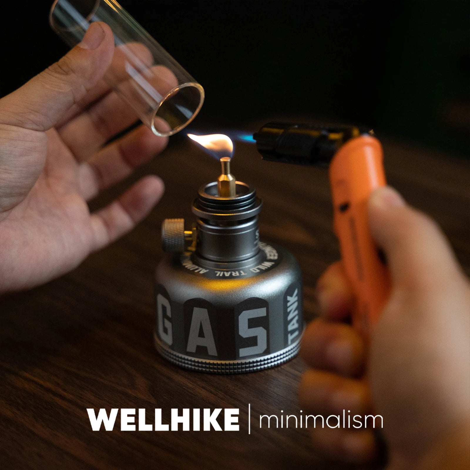 WELLHIKE Outdoor Starry Canister - Refillable Butane Gas Cartridge for Camping, Candlelight Ambiance Tent Glow