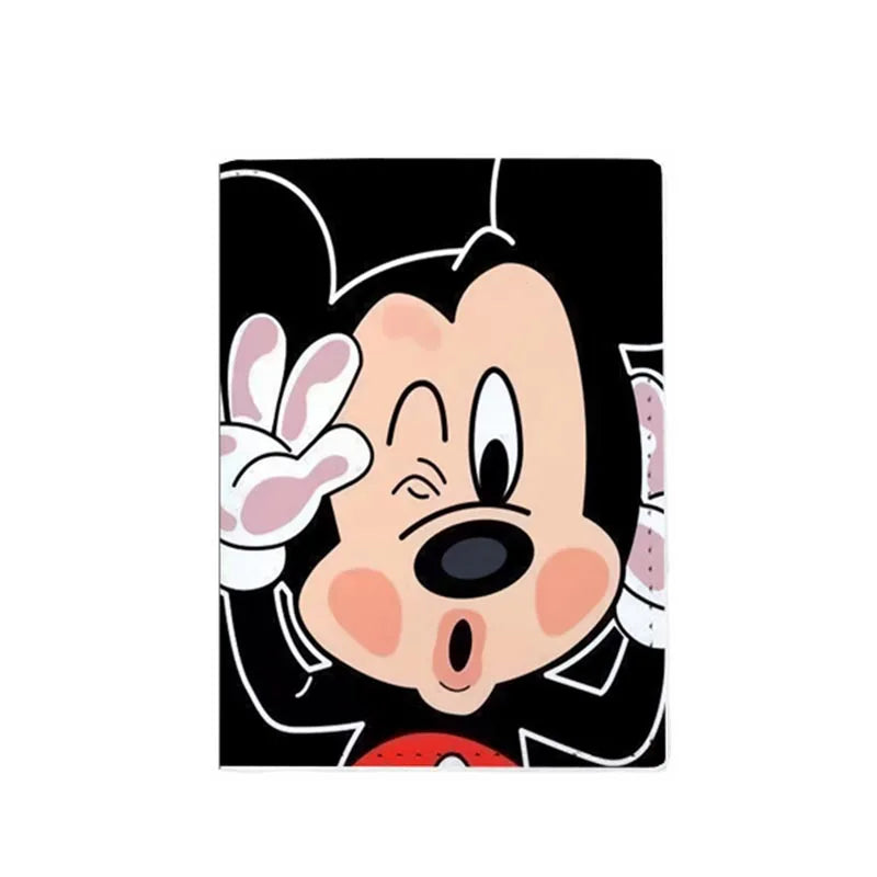 2023 Disney Mickey Minnie Mouse Travel Accessories Passport Cover Holder PU Leather Unisex ID Bank Card Holders Wedding Gifts
