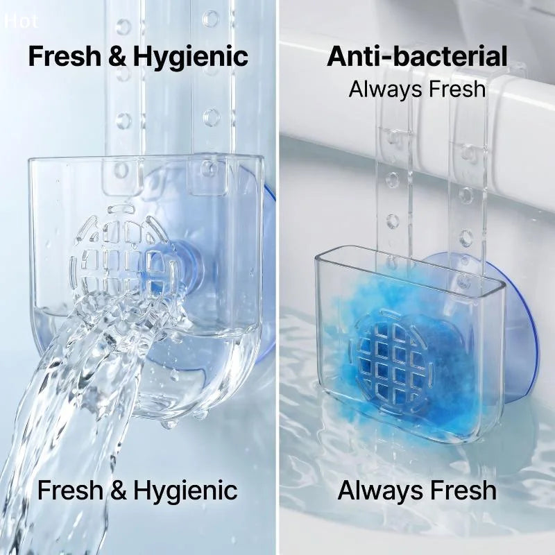 Silicone Toilet Tank Tablet Holder Versatile Toilet Bowl Hanging Cleaner And Deodorizer HangerFurnishing world