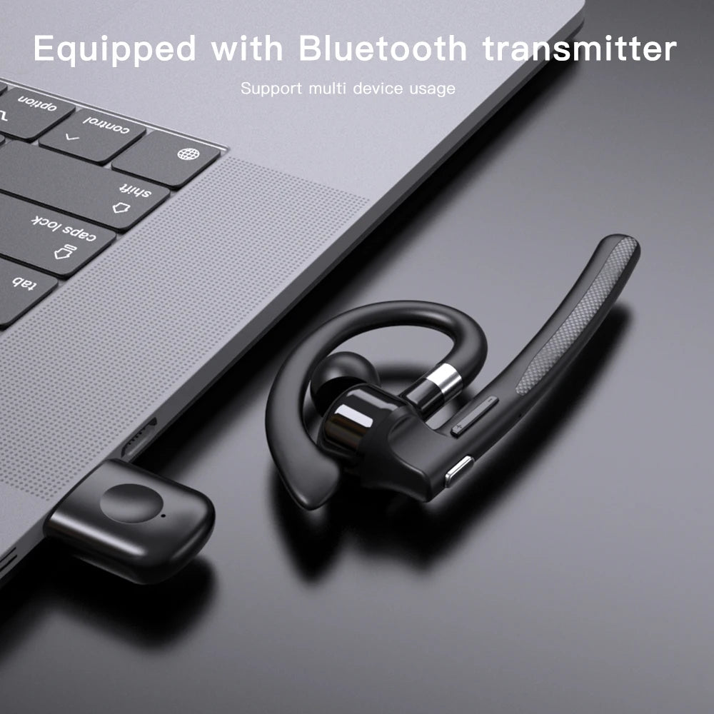 Bluetooth Earphones 5.4 Headphones Stereo Handsfree Noise Canceling Wireless Business Headset With ENC Mic For All Smart Phones