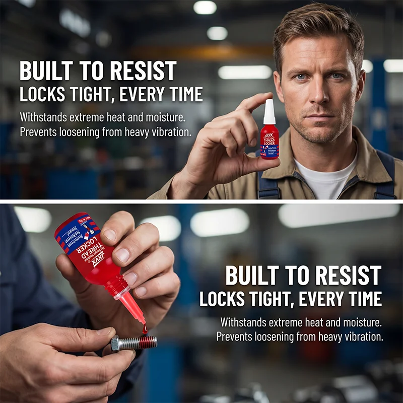 Super Threadlocker (10g) – Red, high-strength anaerobic adhesive for securing metal screws