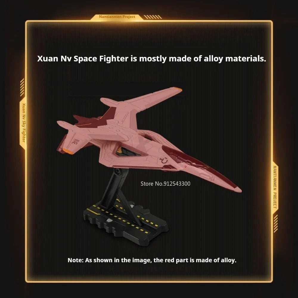 1:72 Scale XuanNv Aerospace Fighter Aircraft Model Toy Movable Parts Detachable Parts Miniature Models Unique Birthday Presents