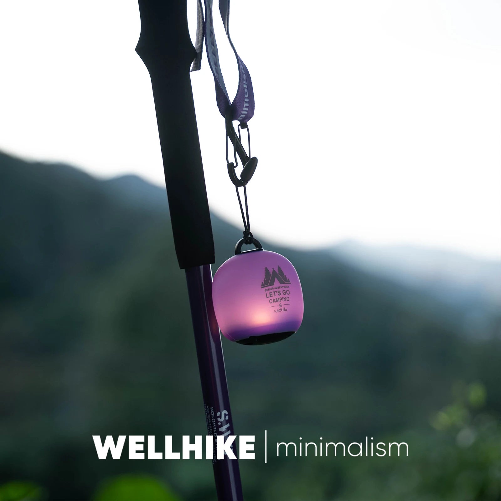 WELLHIKE Squishy Rice Ball Silicone LED Camping Light, Rechargeable Dimmable Long-Lasting Outdoor Ambient Lamp