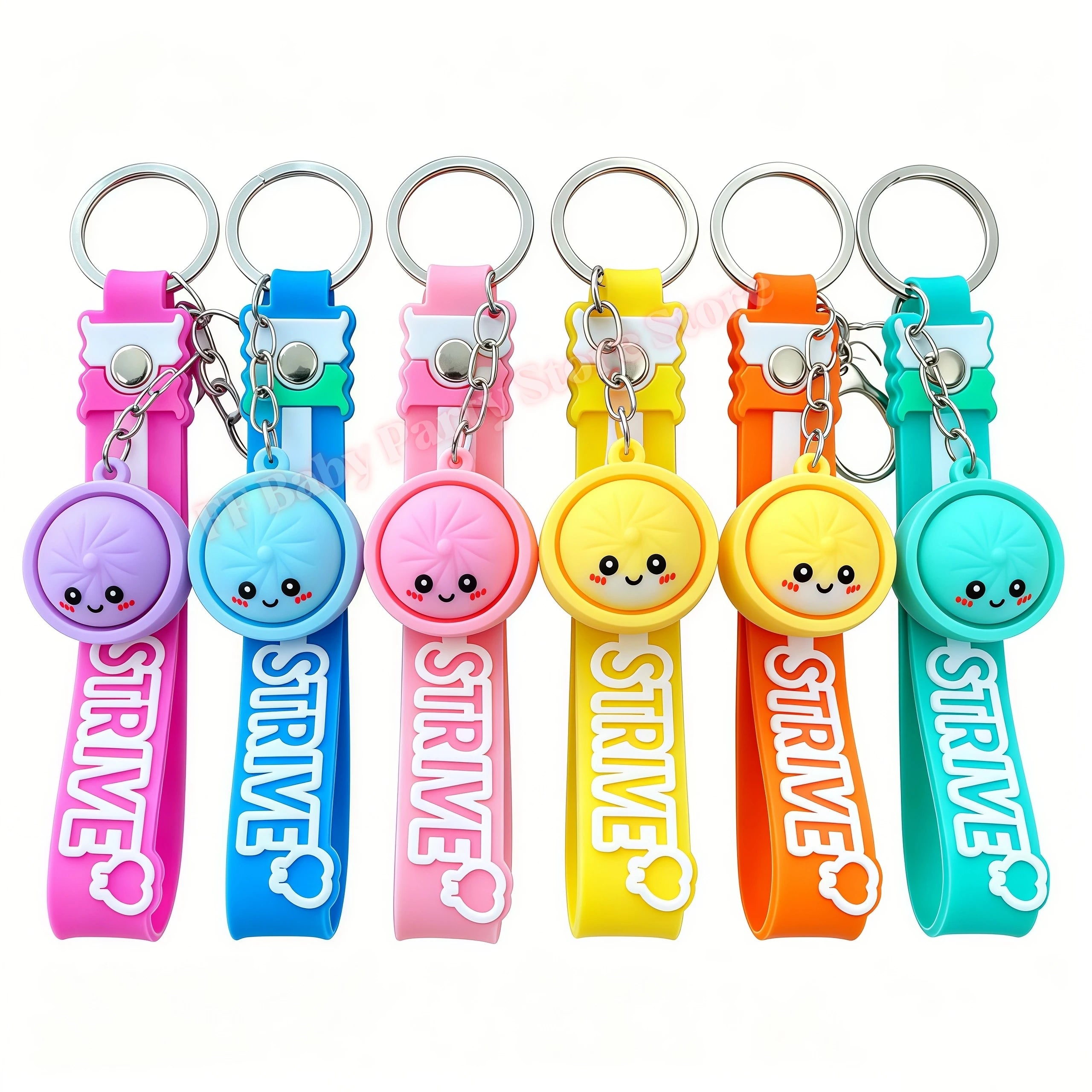 Dumpling Keychains Cute Baozi w/Steamer Random Color for Gift Bags Party Favors Wedding Favors for Guests Birthday Gift Supplies
