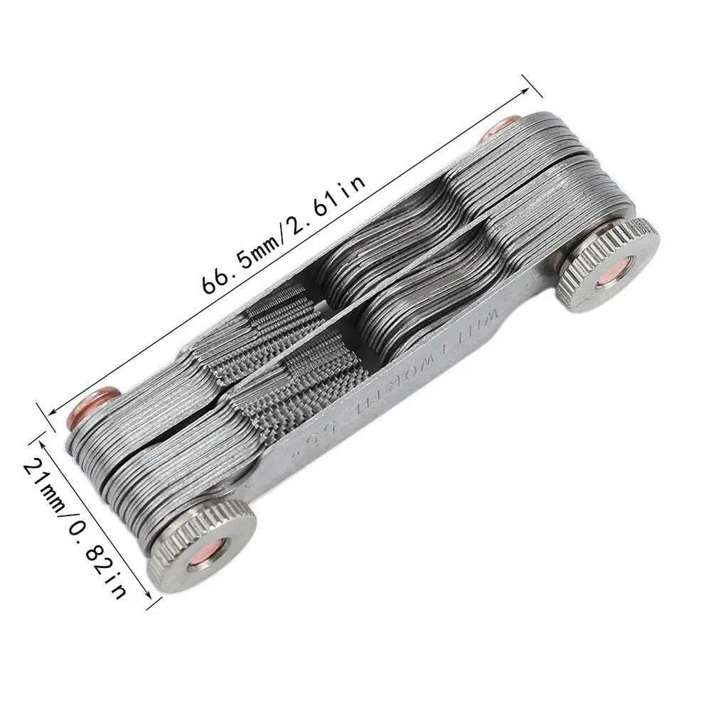 60/55 Degree Metric Inch Thread Plug Gauge Gear Tooth Screw Pitch Gauges Measuring Center Metrisch Thread Measurement Tools