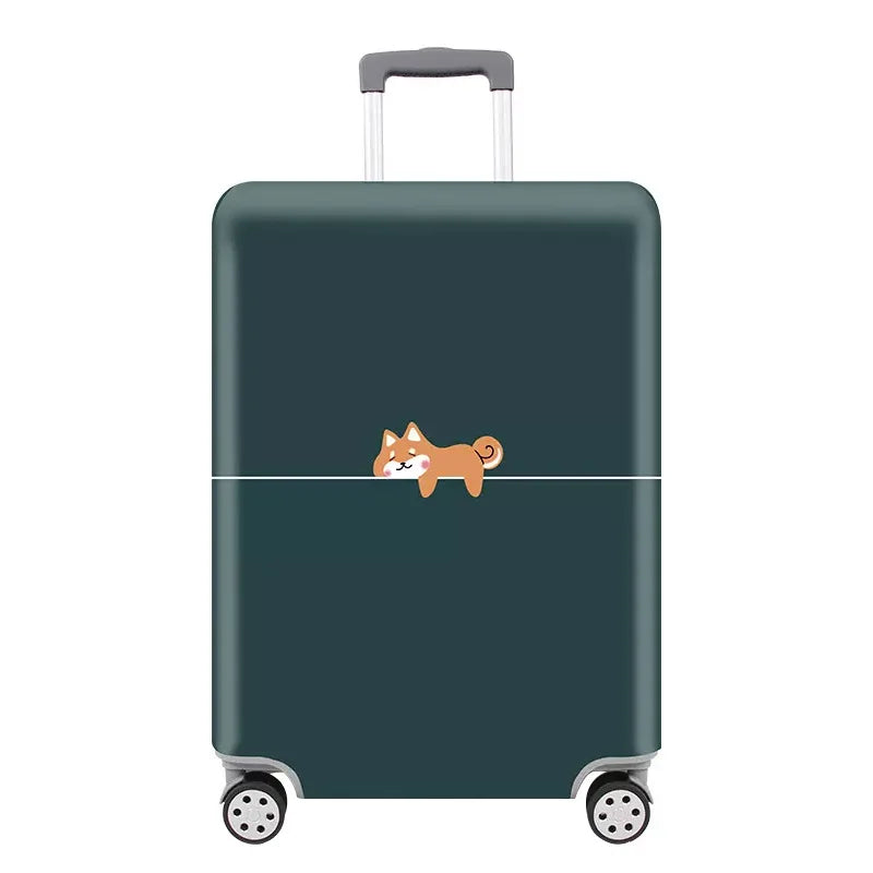 Thick Elastic Cartoon Luggage Protective Cover Zipper Suit For 18-32 inch Bag Suitcase Covers Trolley Cover Travel Accessories
