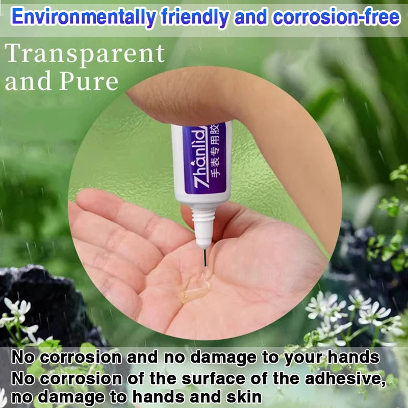 15ML Transparent Watch Glue Soft With Dispensing Needle Repair Smartwatch Bonding Metal Glass DIY Sticky Drill Glue Pen Adhesive