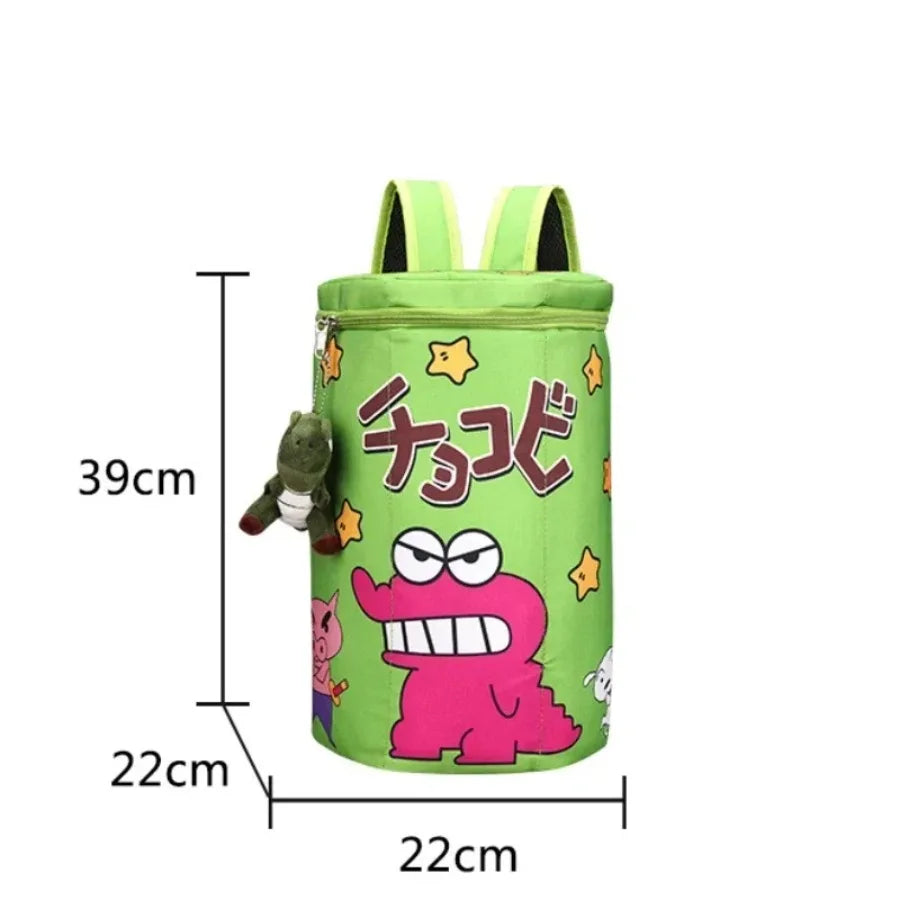 Cartoon  Backpack Sport Travel Bag Cute Biscuit Box Zipper School Bag Badminton Rackets Storage Bag Package Gift
