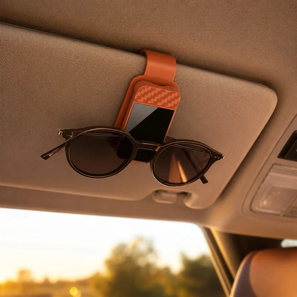 Sunshade storage clip, sunglasses holder, multifunctional 1PC car glasses clip, durable car glasses clip
