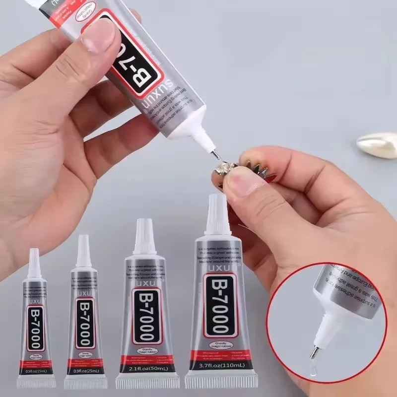 9-50ML B-7000 Clear Contact Phone Repair Adhesive Universal Glass Plastic Jewelry Craft DIY Glue with Precision Applicator Glue