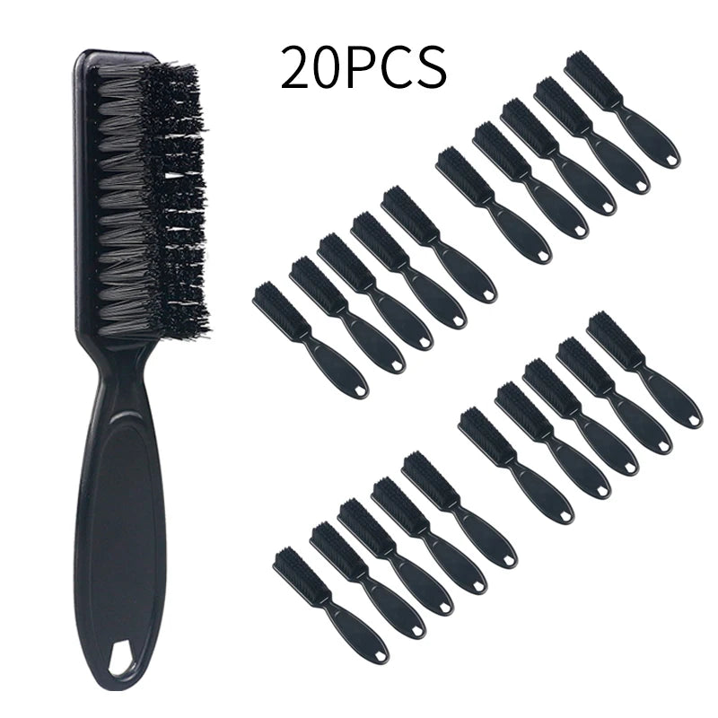 10/20/30/40/50Pcs Wholesale Plastic Soft Bristle Haircut Fading Brush Combo Set Neck Broken Hair Cleaning Dust Removal Tools