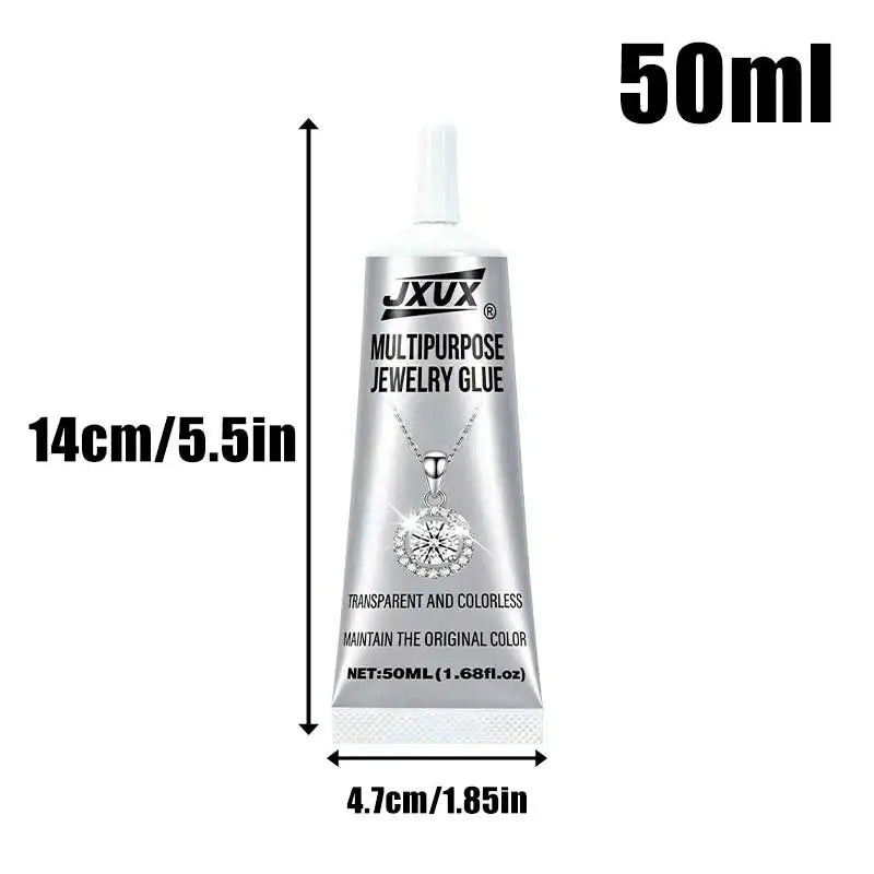 1-3Pcs Multi-Purpose Jewelry Glue, B7000 Clear Jewelry Adhesive, Universal DIY Diamond Adhesive Multi-Purpose Repair Adhesive with Precision Applicator