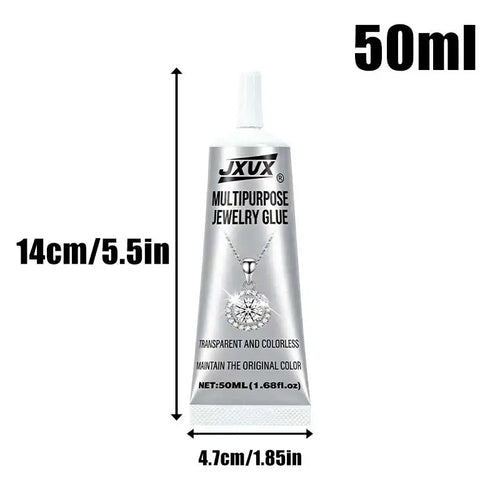 1-3Pcs Multi-Purpose Jewelry Glue, B7000 Clear Jewelry Adhesive, Universal DIY Diamond Adhesive Multi-Purpose Repair Adhesive with Precision Applicator