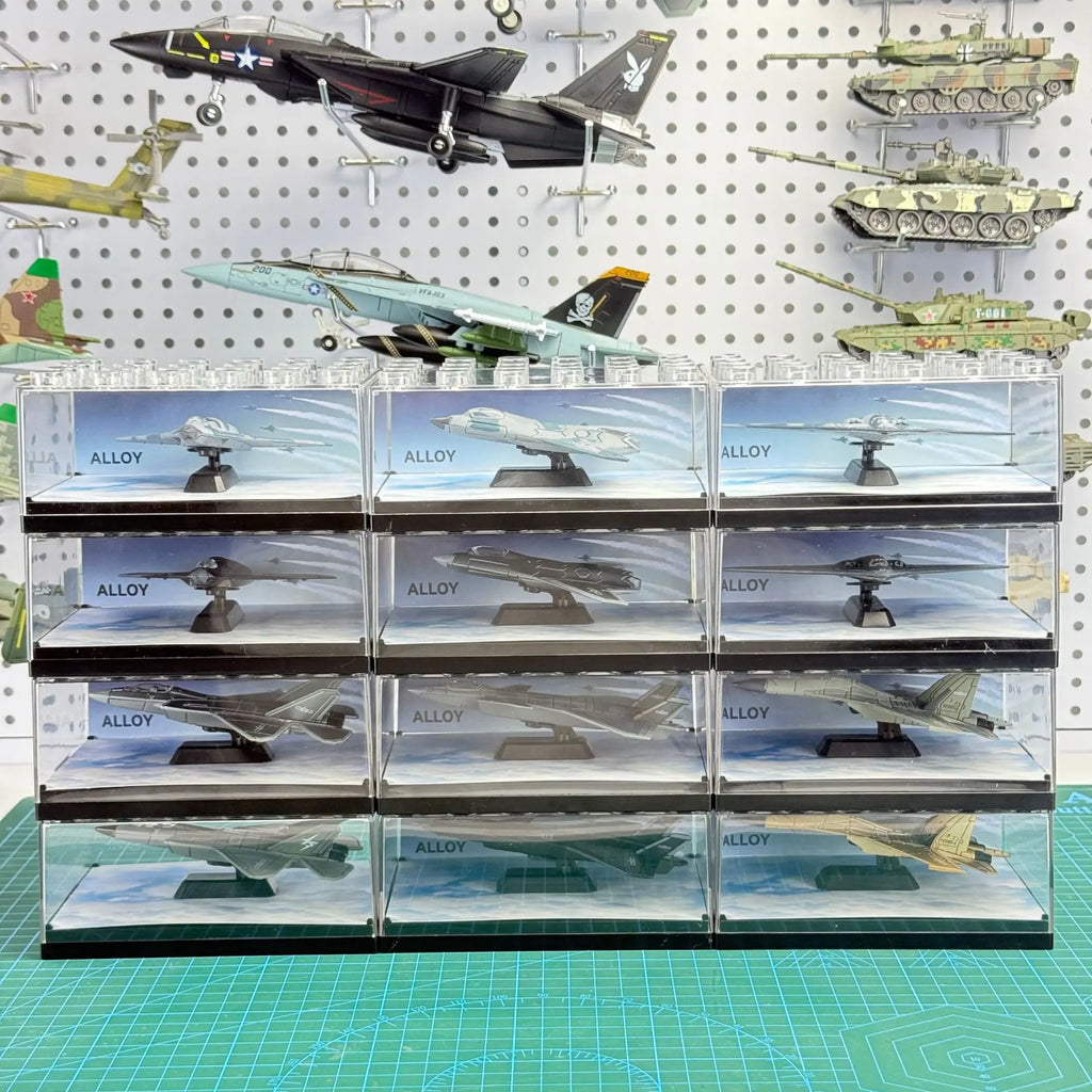 1/64 Simulation Alloy Aircraft Chinese 6th Fighter J-20 J-36 J-35 J-50 Military Aviation Model Toy Boy Creative Collectible Gift