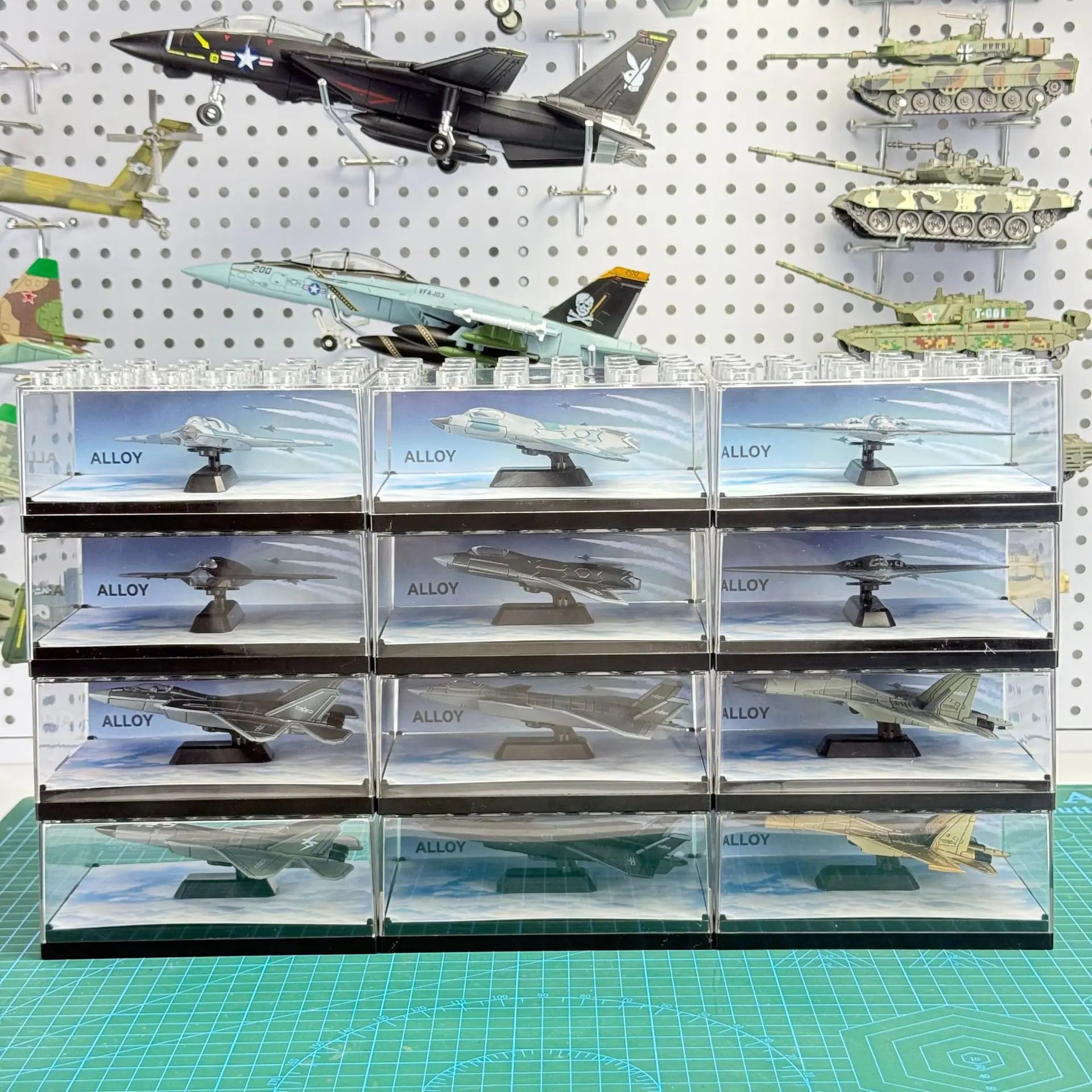 1/64 Simulation Alloy Aircraft Chinese 6th Fighter J-20 J-36 J-35 J-50 Military Aviation Model Toy Boy Creative Collectible Gift