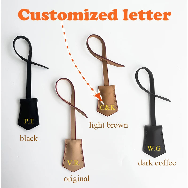 Custom Letters New Vegetatle-tanned leather luggage Tag Genuine Leather Bag Charm Decorativa Gift Vegetable Leather Hang Tag