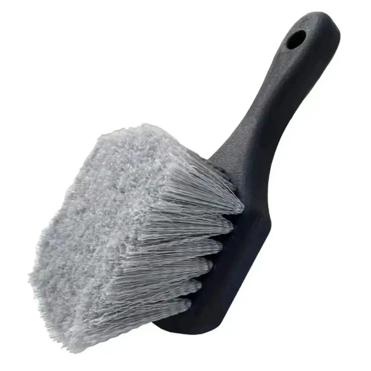 Car Tire and Rim Brush Short Handle Long Bristle Car Washing Tool Motorcycle Cleaning Brush Heavy Duty Hard Bristle Car Detailin