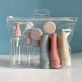 11-Piece Leak-Proof Travel Bottle Set Reusable Containers for Shampoo Conditioner Lotion Soap Bath Gel Essential