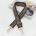 Ethnic Style Embroidered Messenger Single Shoulder Width Bag Strap Woven Long Shoulder Strap Adjustable Bag Replacement Strap