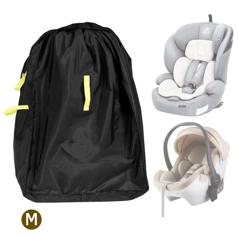 420D Oxford Large Car Seat Bag For Airplane Travel Baby Stroller Dust Cover Infant Carrier Storage Bag With Shoulder Strap