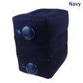 Inflatable Footrest Pillow PVC Flight Sleeping Footrest Rest Pillow 3 Layer Height Adjustable Car Bus Travel Foot Rest Pillow