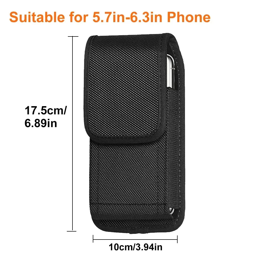 1Pc Tactical Nylon Phone Holster Waist Pack With Buckle Portable Card Wallet Outdoor Sports Tool Carry Pouch