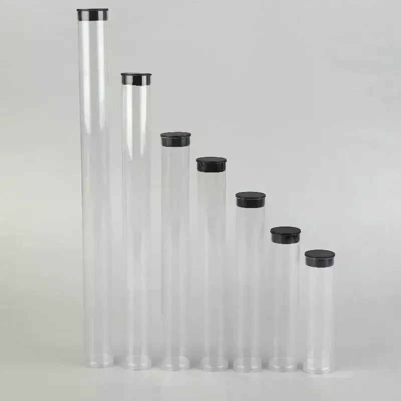 Hot Sale For Travel/Camping/School/Home Clear Travel Toothbrush Case Storage Tubes With Lids Portable Toothbrush Holder 5pcs