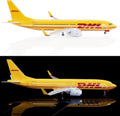 47cm Airplane Toy B747 DHL Airways Resin Diecast Aircraft Models 1/150 Scale With LED Light And Base Children Toy Hobby Souvenir
