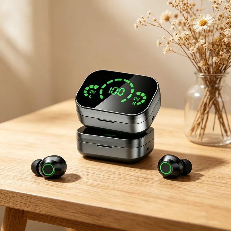 TWS Wireless Bluetooth Headset with Mic Earbuds Charger Box LED Fone Bluetooth Earphones Wireless Headphones for smartphones