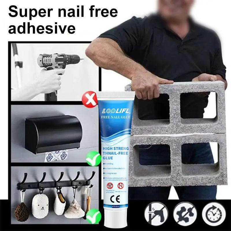 All-purpose Sealant Glue Quick Drying Ultra-Strong Fix Sealer Nail-free Adhesive Glass Tile Metal Ceramic Universal Bonding