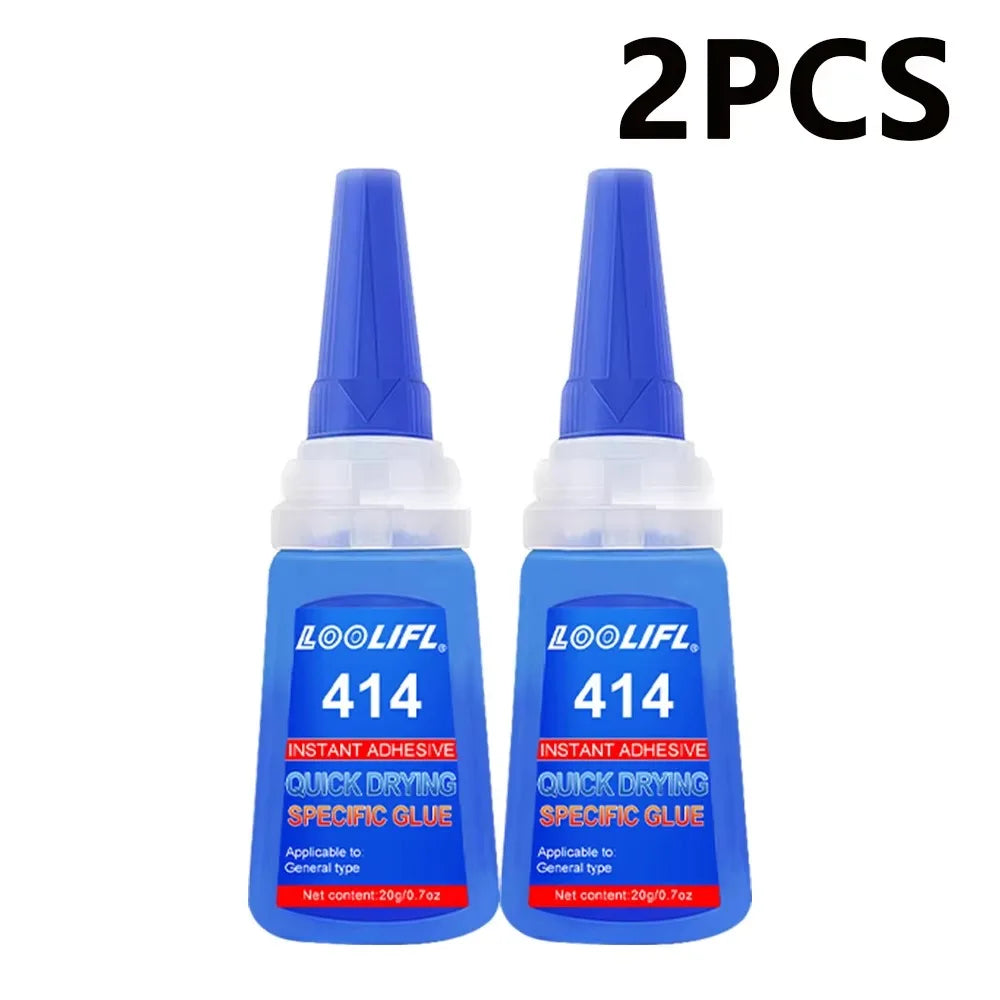 Strong Nail Art Adhesive Glue for Press on Nails False Tips Rhinestone Pearl Metal Chain Decoration, Quick Dry DIY Manicure Glue