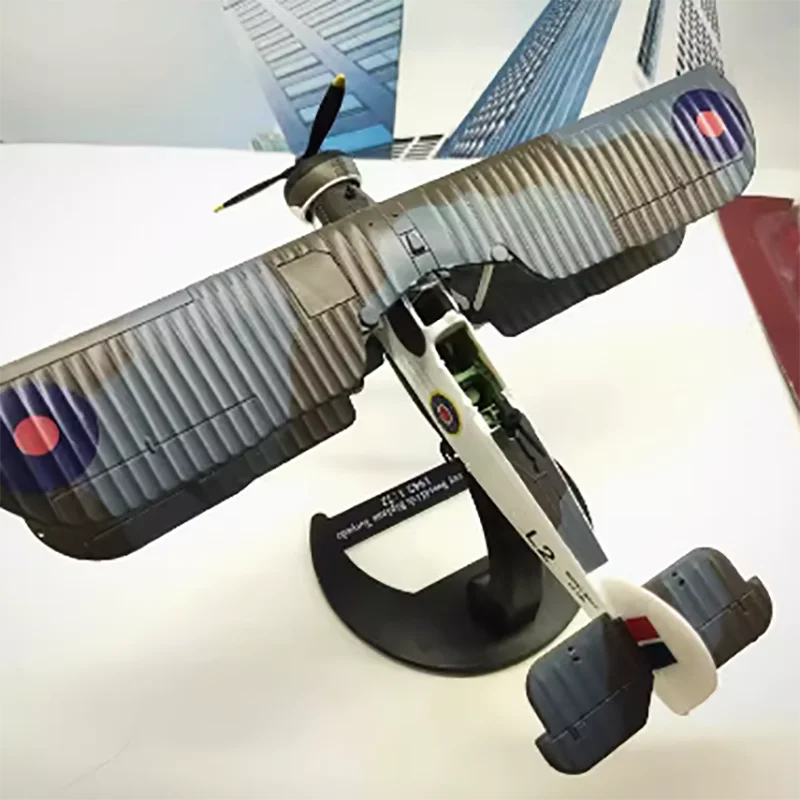 15cm British Swordfish Fighter Alloy Aircraft Model Reconnaissance Plane Destroyed Bismarck Swordfish Finished Airplane Model