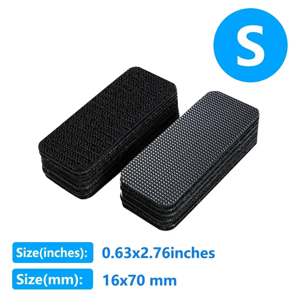 1-80 Pair Extra Strong Self Adhesive Fastener Tape Carpet Fixing Sticker Double Side Hook-and-loop Fastener Auto Adhesive Tape