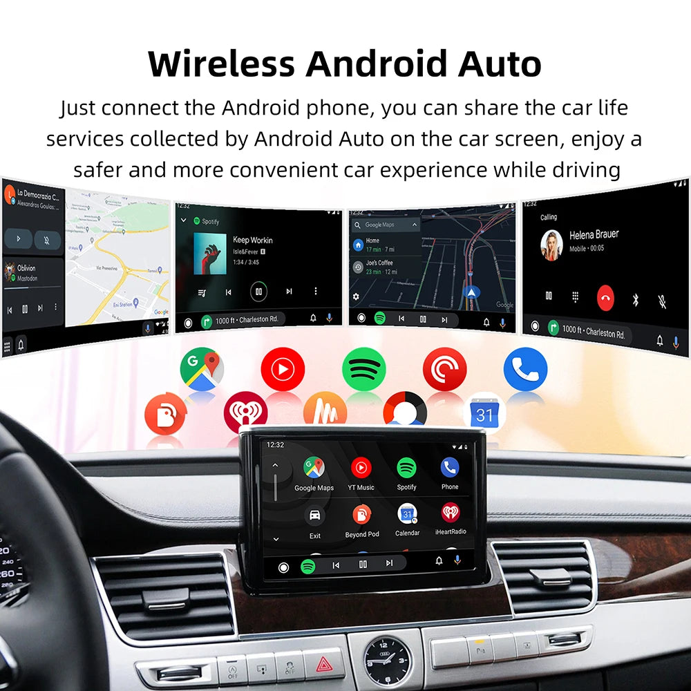 ANYFAR Wireless CarPlay Android Auto Interface for Audi A8 2012-2015 MMI 3G with AirPlay Mirror Link Car Play Functions