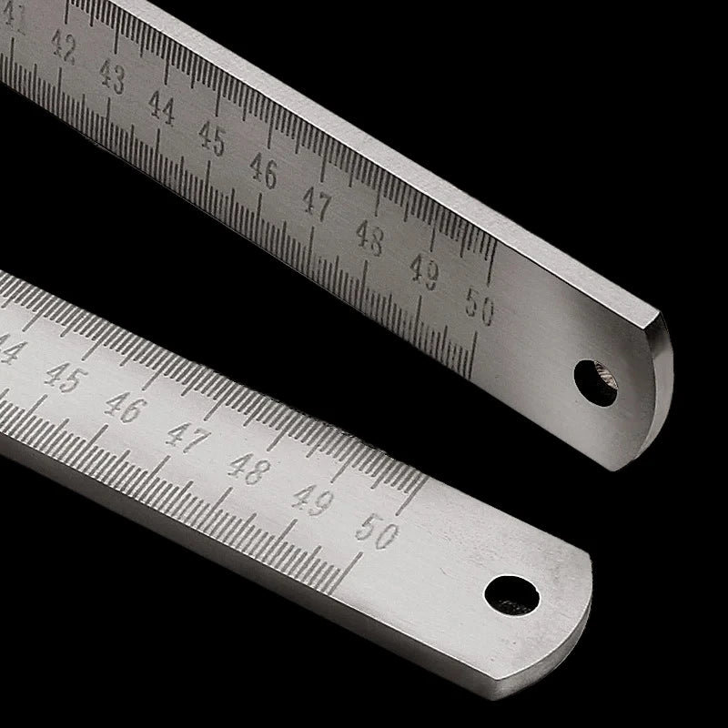2026 new Dual-Purpose Stainless Steel Ruler - 20" Professional Measuring Tool & Emergency Window-Breaking Lifesaver