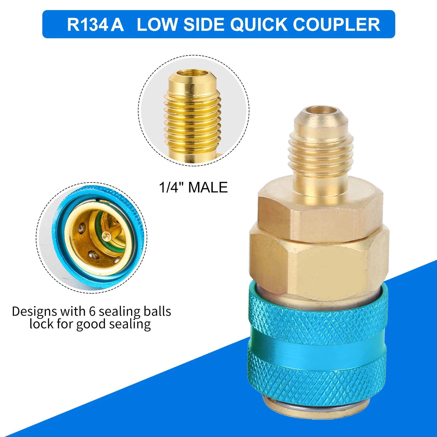 R134A Air Conditioner Gas Cooler with Pressure Gauge Refrigerant Charging Hose Refrigerant Gas Refill for Car Automobile