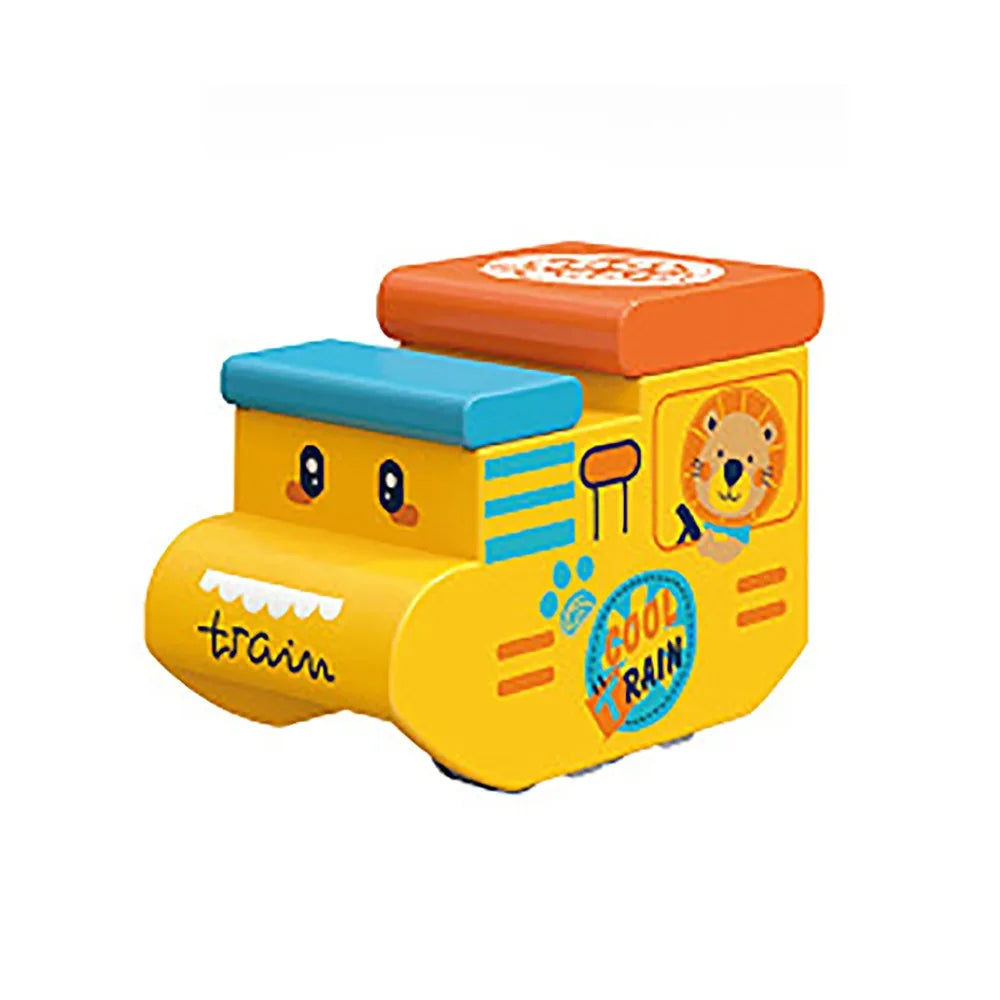 Fun Plastic Magnetic Tracks Train Smooth Steady Driving Intelligent Toy Railway Track Toys Small Train Kids Toy