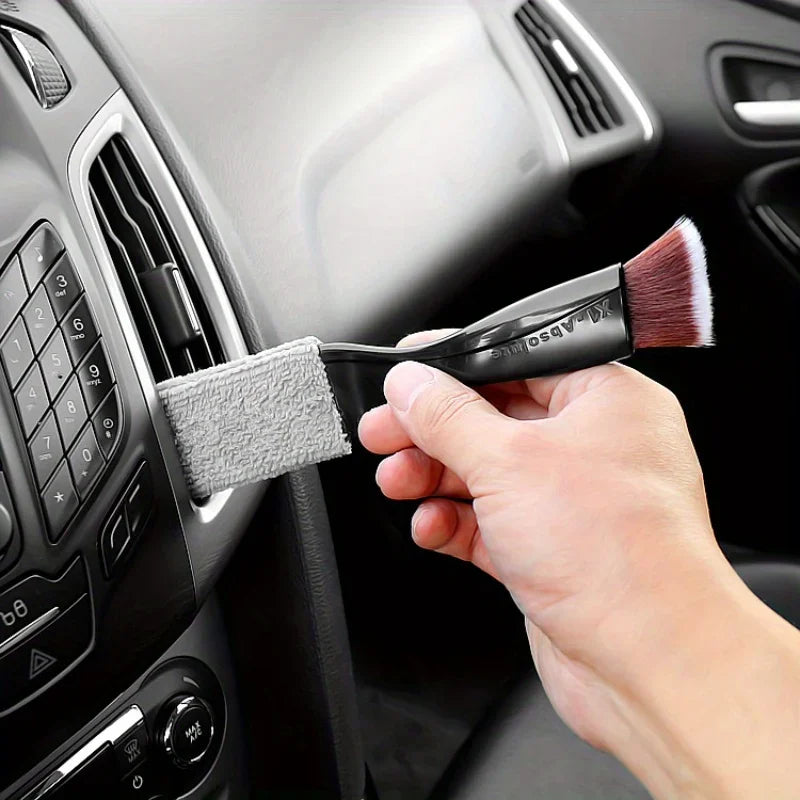 Effortlessly Clean Your Car's Interior with this Soft Brush Air Conditioner Cleaning Tool!