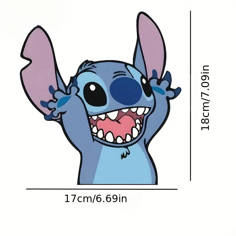18cm Car Stickers New Cartoon Interstellar Baby Stitch Cover Car Scratches Electric Motorcycle Car Stickers