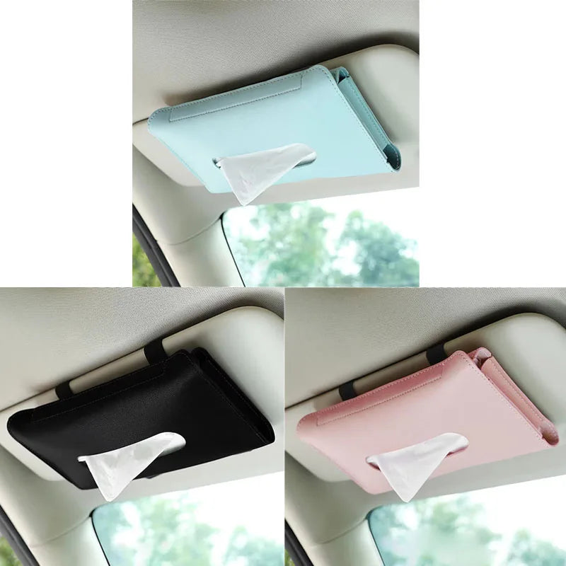 1-4Pcs Car Tissue Box Holder Armrest Paper Towel Storage Bag Organizer For JAC Kia Jeep Lexus Infiniti Isuzu Interior