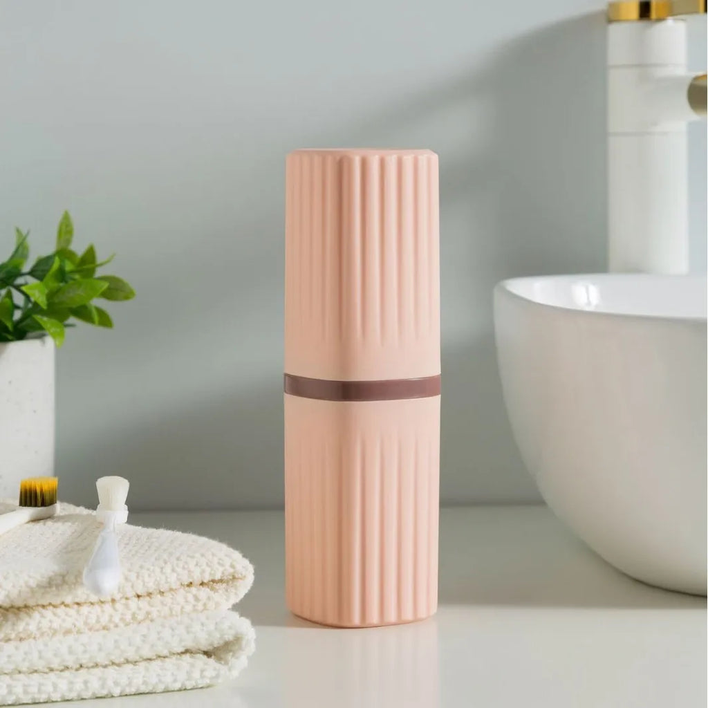 Travel toothbrush storage box, portable washbasin, toothbrush holder, toothpaste container, travel mouthwash cup set