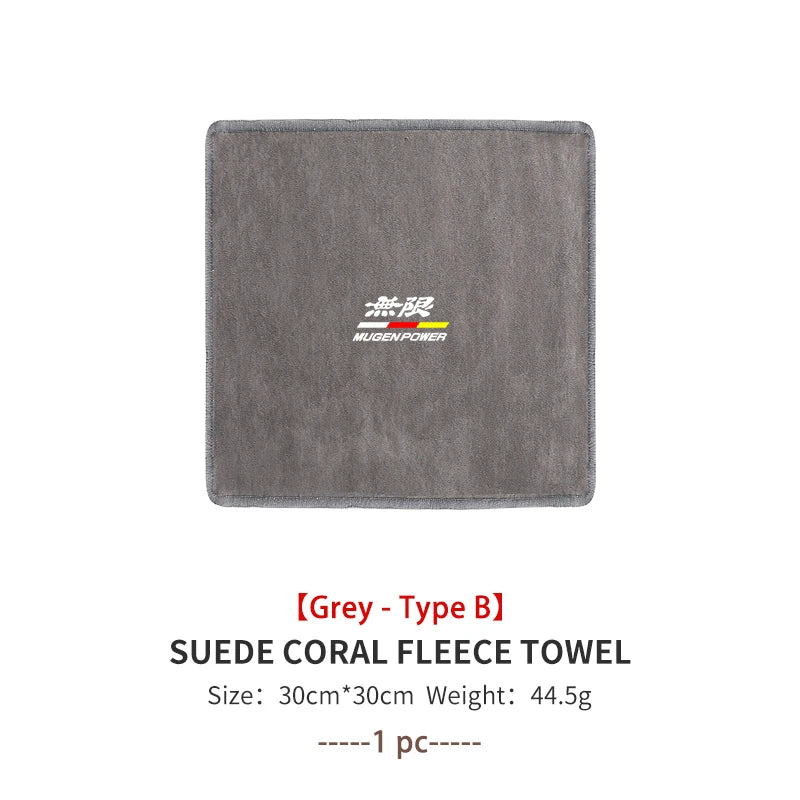 For Honda Microfiber Towel Car Drying Towel Auto Plush Wash Towel Car Cleaning Mugen Vezel Accord Fit City Legend CRV Insight