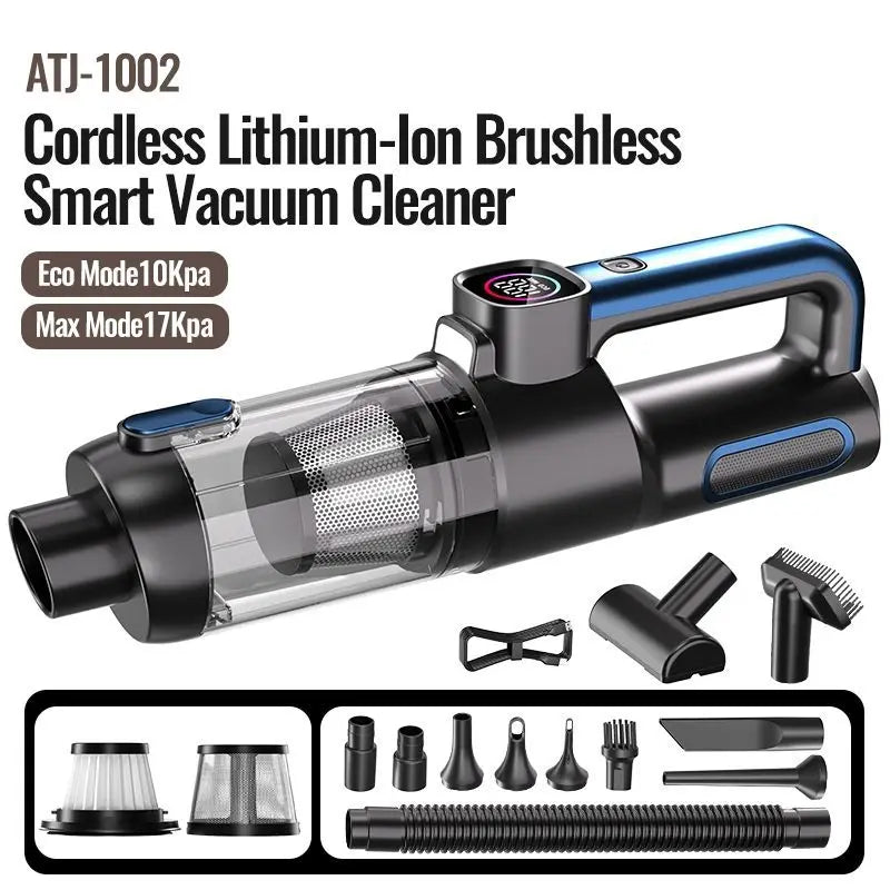 Car Mounted 4-In-1 Vacuum Cleaner With Super Strong Suction Household Mini Large Suction Handheld Small Wireless Vacuum Cleaner