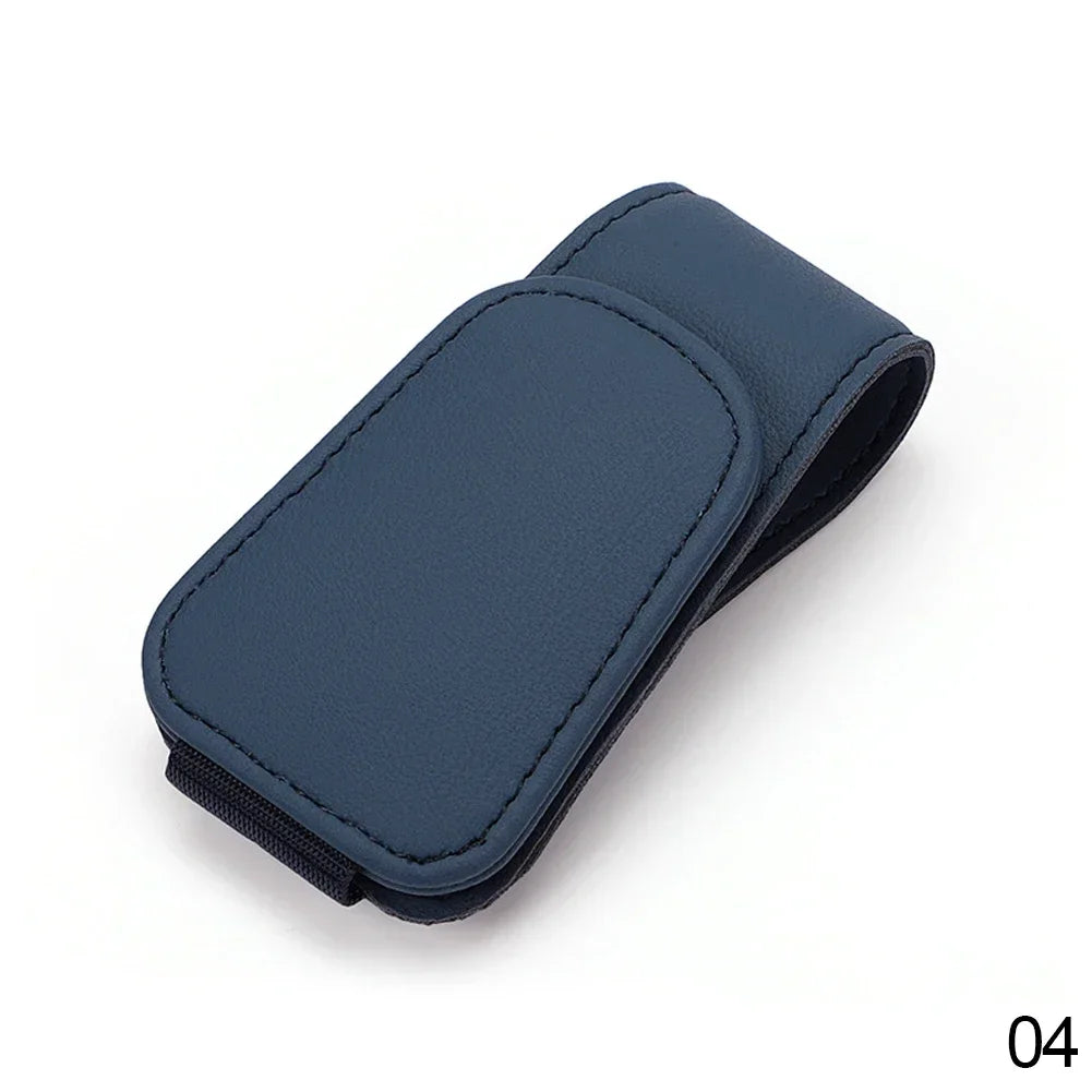 Universal Car Auto Sun Visor Glasses Box Sunglasses Clip Card Ticket Holder Stand Fastener Pen Case Eyeglasses Car Accessories